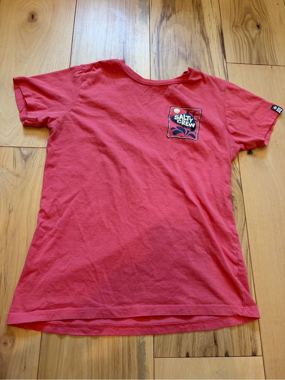 Salty Crew Kids Short Sleeve Tee in Coral